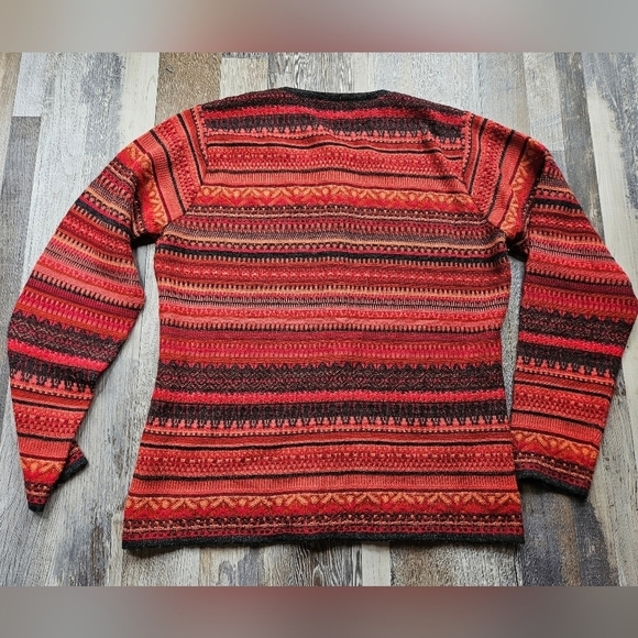 Baby Alpaca Cardigan Sweater Women's Large Made in Peru - Picture 6 of 9